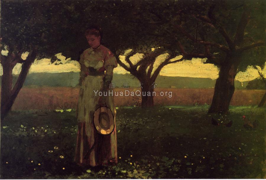 Girl in the Orchard - 温斯洛·荷默